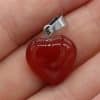 Exquisite Natural Stone Heart-shaped Semi-precious Stone Pendant