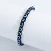 Blue Tiger Eye Stone Hand Woven Tiger Eye Frosted Stone Bracelet