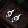 Hibiscus Stone  Crystal Earrings Drop Pear-shaped Earrings