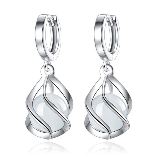 Retro Ethnic Cat's Eye Stone Ear Jewelry