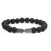 8mm Energy Stone Small V Volcanic Stone Bracelet