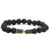 8mm Energy Stone Small V Volcanic Stone Bracelet