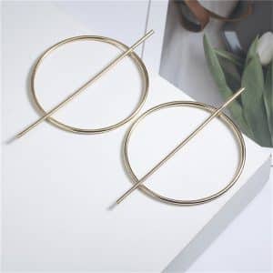 Large Openwork Circle Earrings, Simple Long Fashion Accessories, Factory Direct Sale,