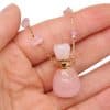 Exquisite Natural Stone Semi-Precious Stone Perfume Bottle For Diy Jewelry Fashion Exquisite Small Bottle