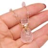 Exquisite Natural Stone Semi-Precious Stone Perfume Bottle For Diy Jewelry Fashion Exquisite Small Bottle