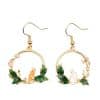 Cute Oil Drop Bunny Carrot Earrings