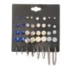 20 Pairs Of Combination Earrings Set With Multi-Element Crystal