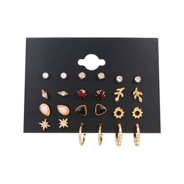 Earring Set Stylish Simple Retro Acrylic