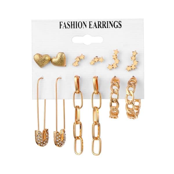 Earring Set Stylish Simple Retro Acrylic