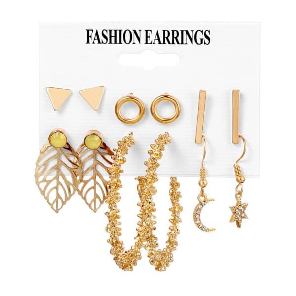 Earring Set Stylish Simple Retro Acrylic