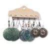 Earring Set Hollow Earrings Tassel Bohemian Ethnic Style