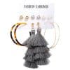 Acrylic Artificial Pearl Circle Tassel Earring Set 6 Pieces Cross Border Earrings