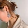 Micro-Set Colorful Zircon Drop Earrings