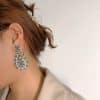 Micro-Set Colorful Zircon Drop Earrings