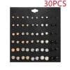 New Female Temperament Earrings Simple And Compact Fashion Set Earrings