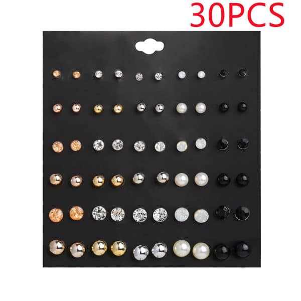 New Female Temperament Earrings Simple And Compact Fashion Set Earrings