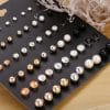 New Female Temperament Earrings Simple And Compact Fashion Set Earrings