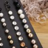 New Female Temperament Earrings Simple And Compact Fashion Set Earrings