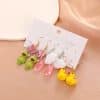 Acrylic Earring Set Fashion Cartoon Butterfly