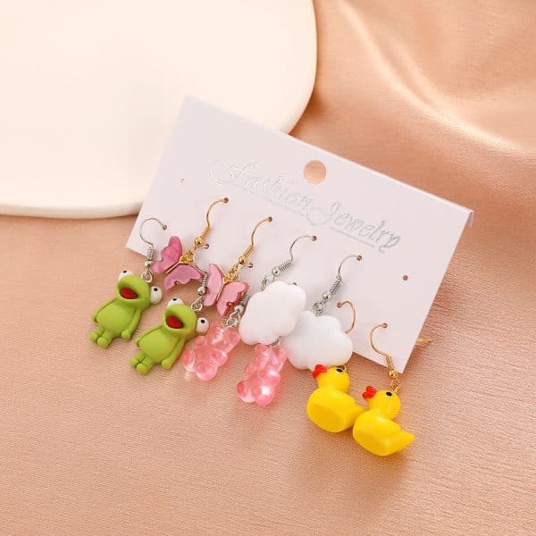 Acrylic Earring Set Fashion Cartoon Butterfly