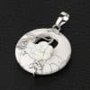 Lucky Buckle Inlaid Flower Nostalgic Stone Pendant Semi-precious Stone Jewelry Amethyst Pendant
