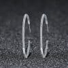 Summer Style Luminous Clearly CZ, Large Circle Hoop Earrings for Women EarRings Fashion Jewelry Valentine's Day Gift