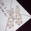 Water Drop Long Zircon Earrings