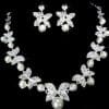 Butterfly Bridal Jewelry Set Chain Pearl Jewelry Three Piece Bridal Soft Chain Headdress Bridal Jewelry Set