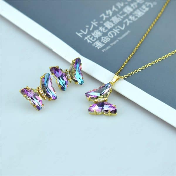 Butterfly Jewelry Set Sen Series Sweet Earrings