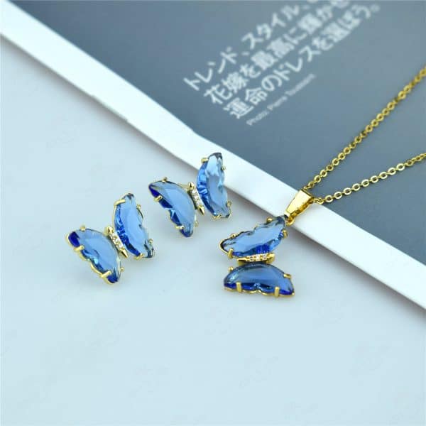 Butterfly Jewelry Set Sen Series Sweet Earrings