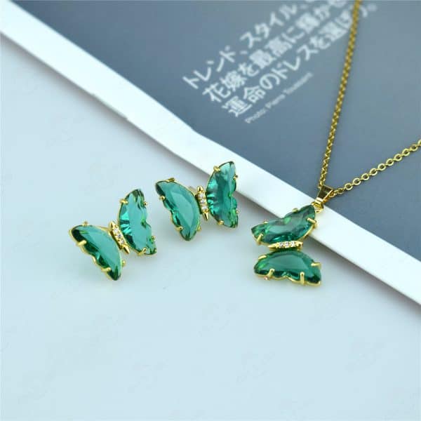 Butterfly Jewelry Set Sen Series Sweet Earrings