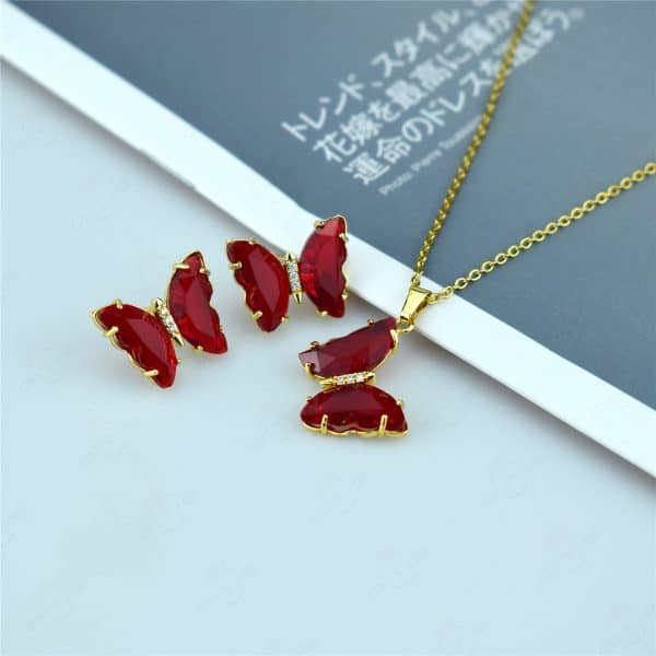 Butterfly Jewelry Set Sen Series Sweet Earrings