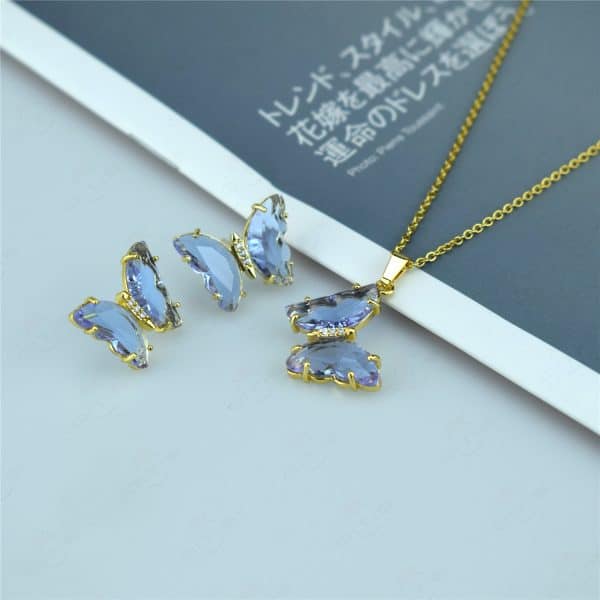 Butterfly Jewelry Set Sen Series Sweet Earrings