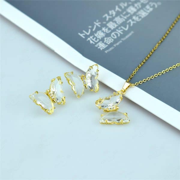 Butterfly Jewelry Set Sen Series Sweet Earrings