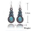 Turquoise necklace earrings