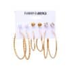 Creative Simple Retro Acrylic Pearl Earring Set