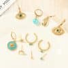 Personalized all-match shell earring set