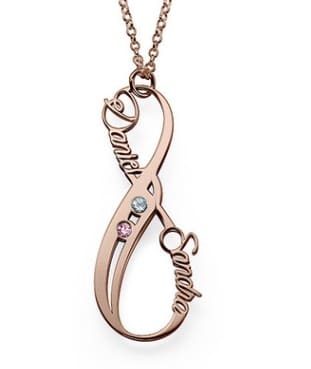 Inlaid stone jewelry personalized clavicle chain