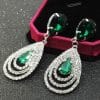 Crystal drop earrings