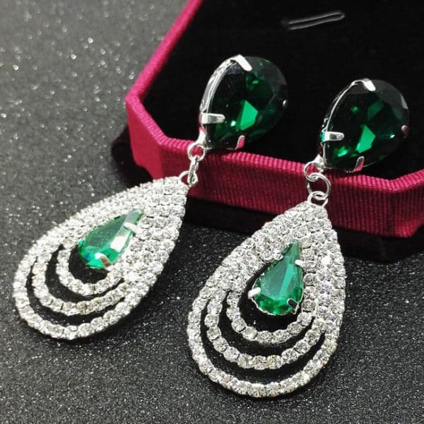 Crystal drop earrings