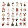 30 Christmas oil drop pendants
