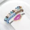 Natural stone bead bracelet