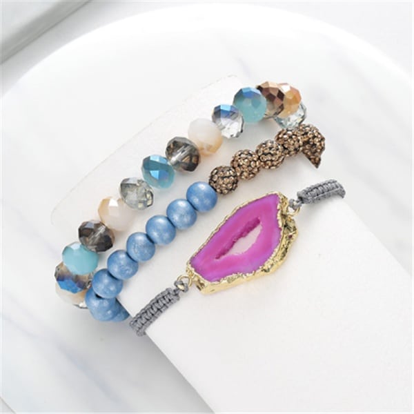 Natural stone bead bracelet