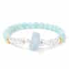 Women's Natural Imitation Sunstone Amethyst Bead Bracelet