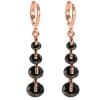 18K gold-plated diamond drop earrings