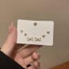 Women's Fashion Simple Silver Pin Earrings Set