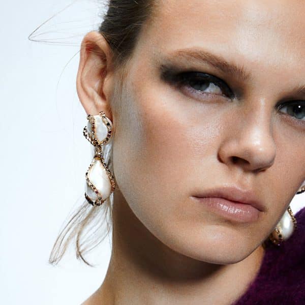 Baroque Pearl Earrings Fashion Drop Shape