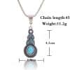 Turquoise necklace earrings