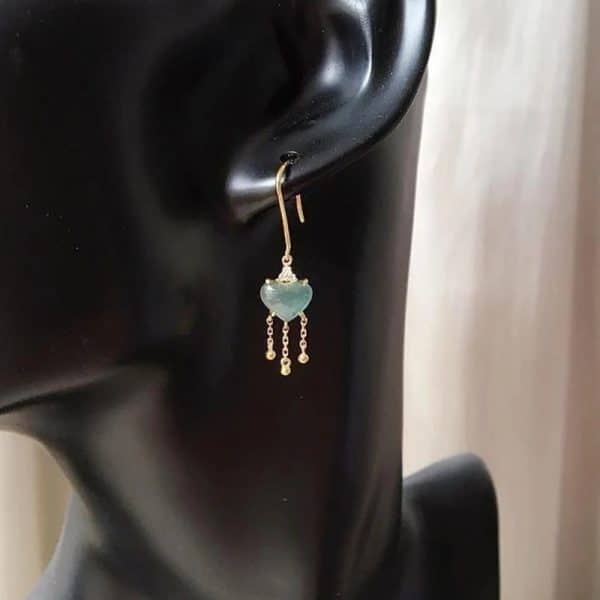 Water Drop Love Tassel Socialite Exquisite Petite Earrings