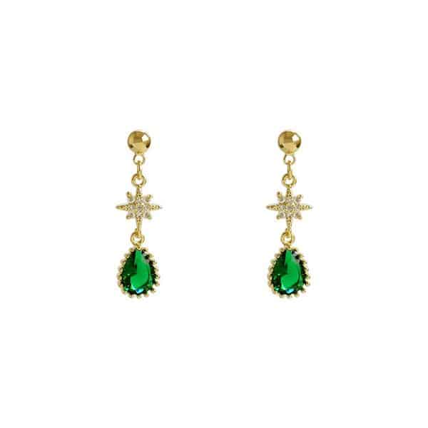 Emerald Drop Earrings